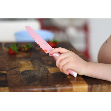 Kiddikutter Child Safe Knife in Pink Blush