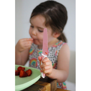 Kiddikutter Child Safe Knife in Pink Blush
