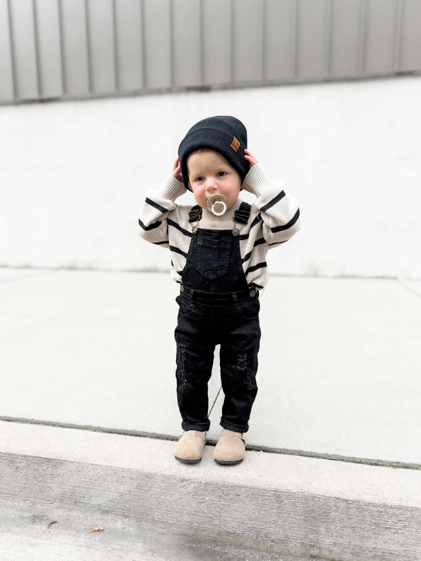 Little Bipsy Knit Sweater in Pinstripe