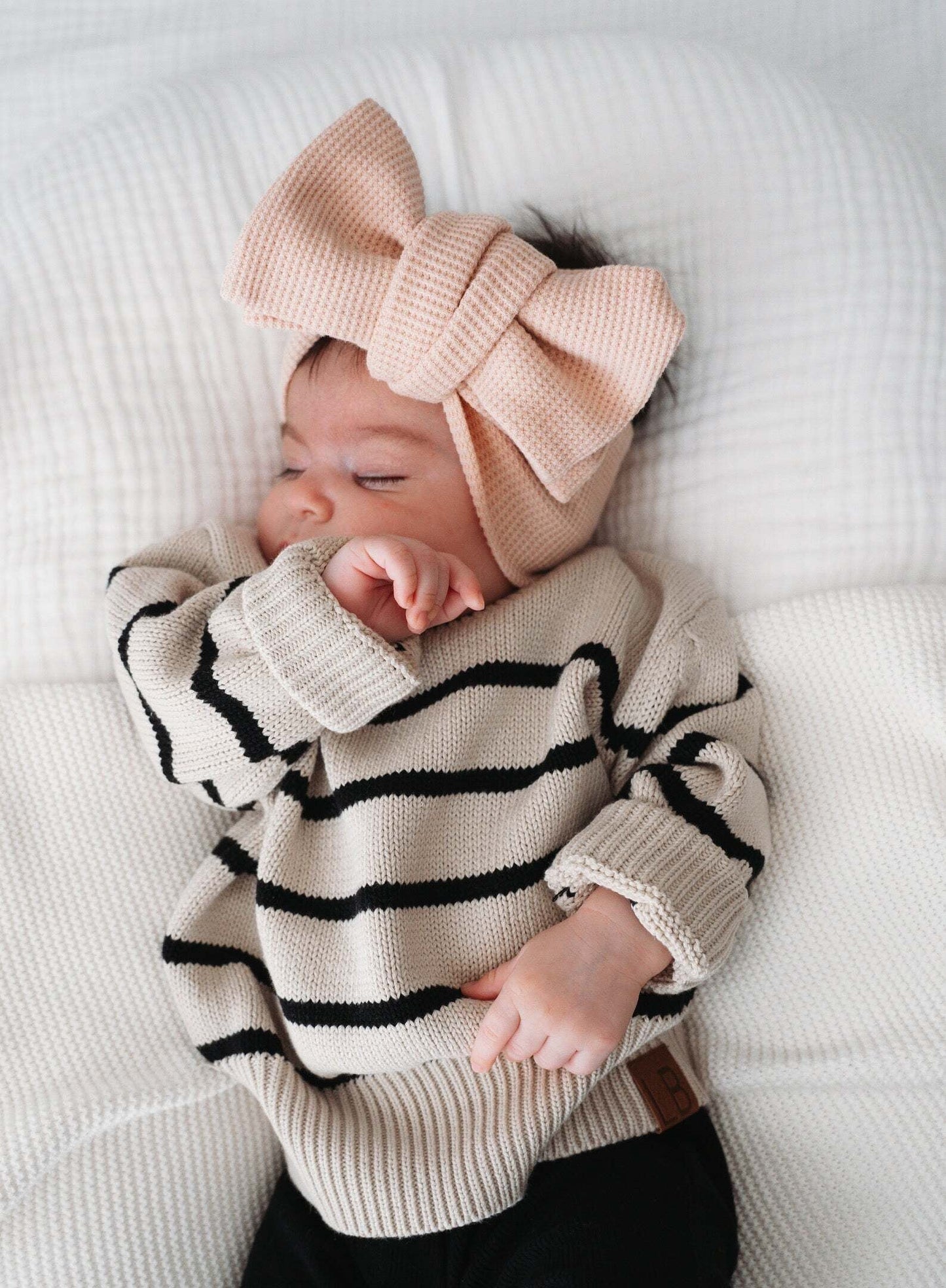 Little Bipsy Knit Sweater in Pinstripe