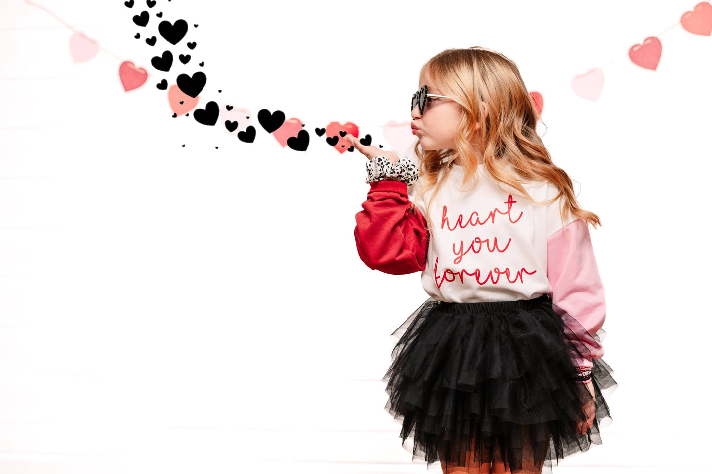 Holland Ave “Heart you Forever” Colour Block Sweatshirt