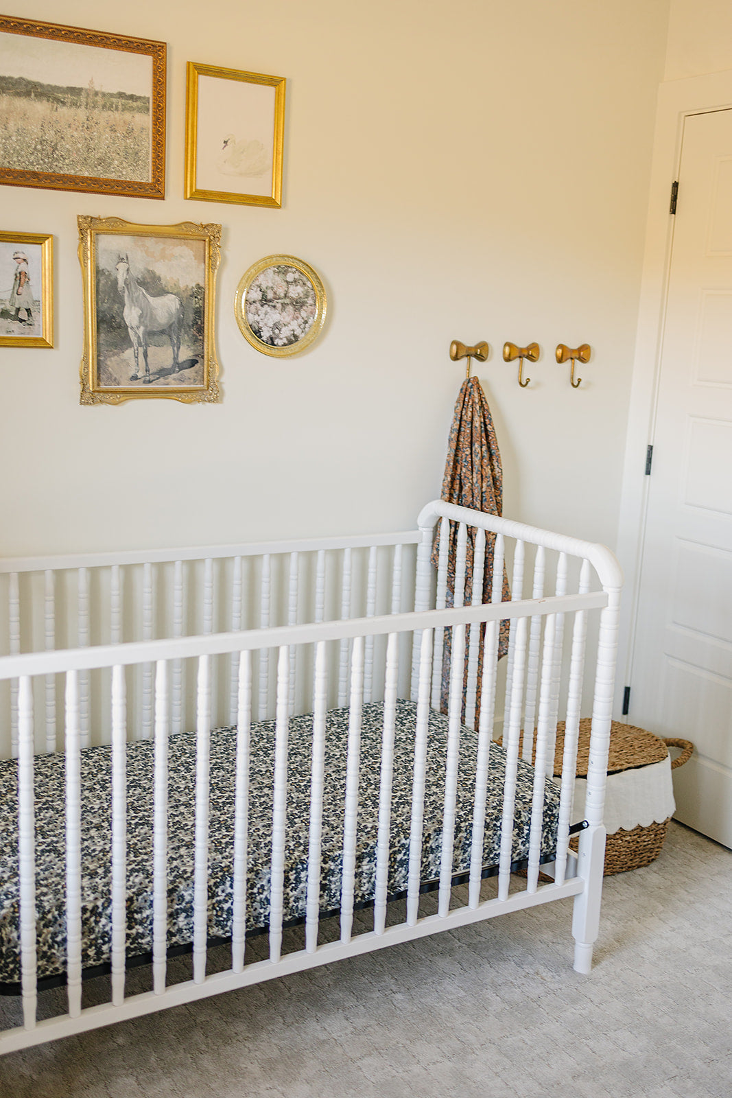 Mebie Baby Muslin Crib Sheet in Liberty Floral