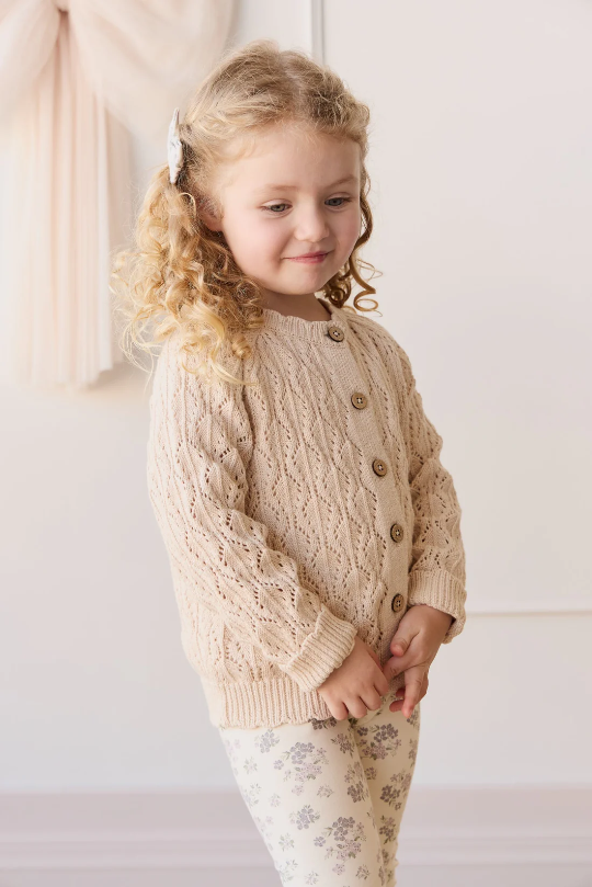 Livvy Cardigan in Light Oatmeal Marle