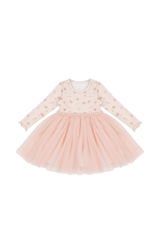 Anna Tulle Dress in Petite Fleur Soft Peony