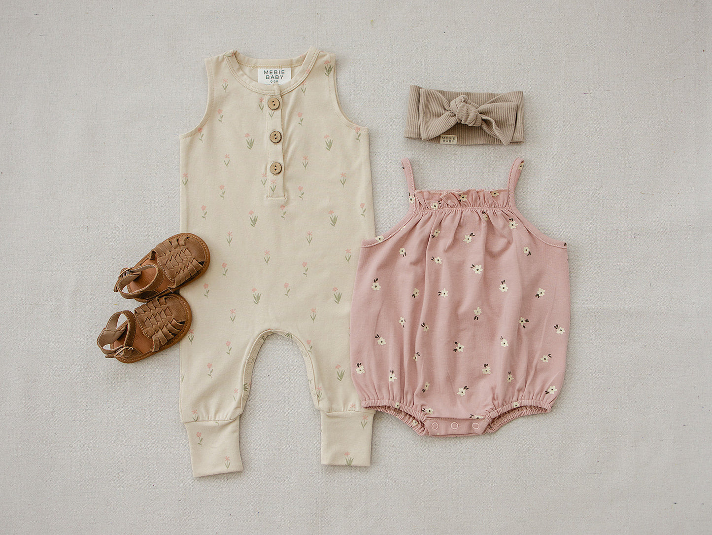 Mebie Baby Daisy Tank Romper