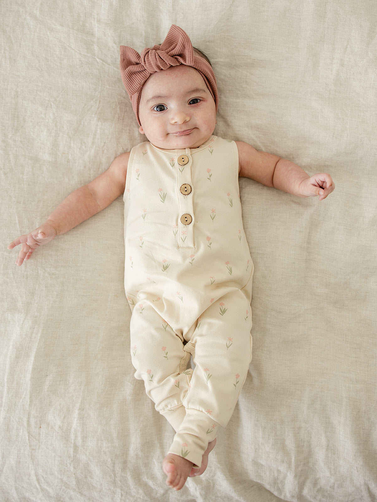 Mebie Baby Daisy Tank Romper