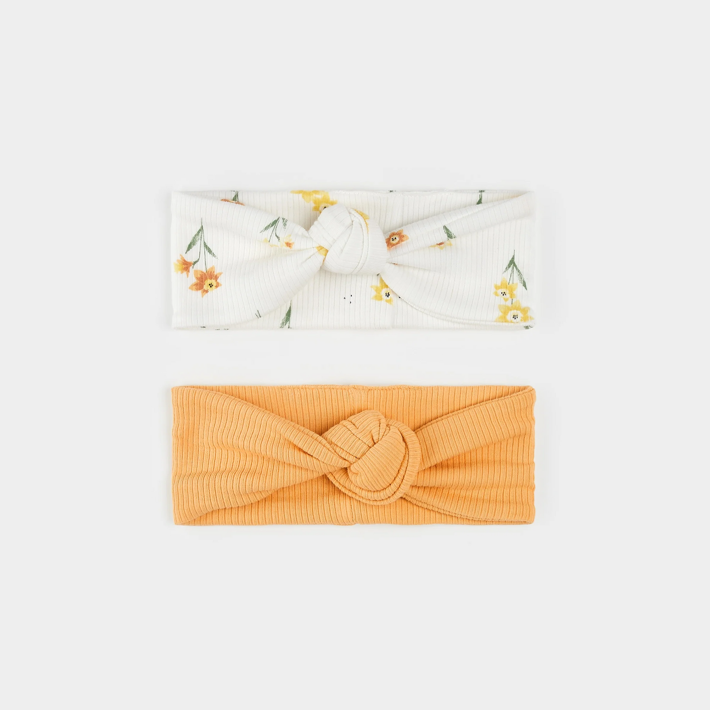 Petit Lem 2 pk Headband Set in Daffodils & Apricots