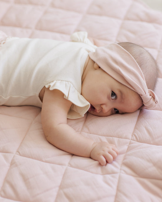 Quincy Mae Knotted Headband in Bubblegum
