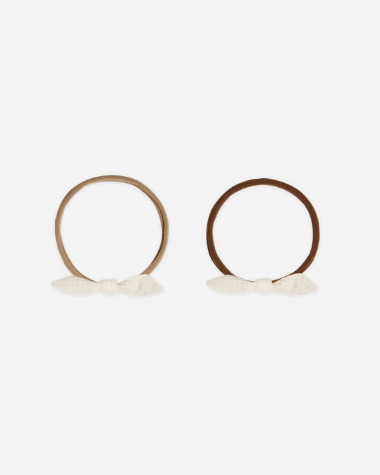 Quincy Mae Little Knot Headband in Ivory