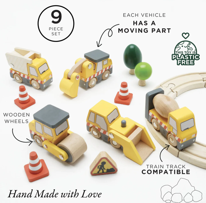 Le Toy Van Toy Construction Vehicle Set
