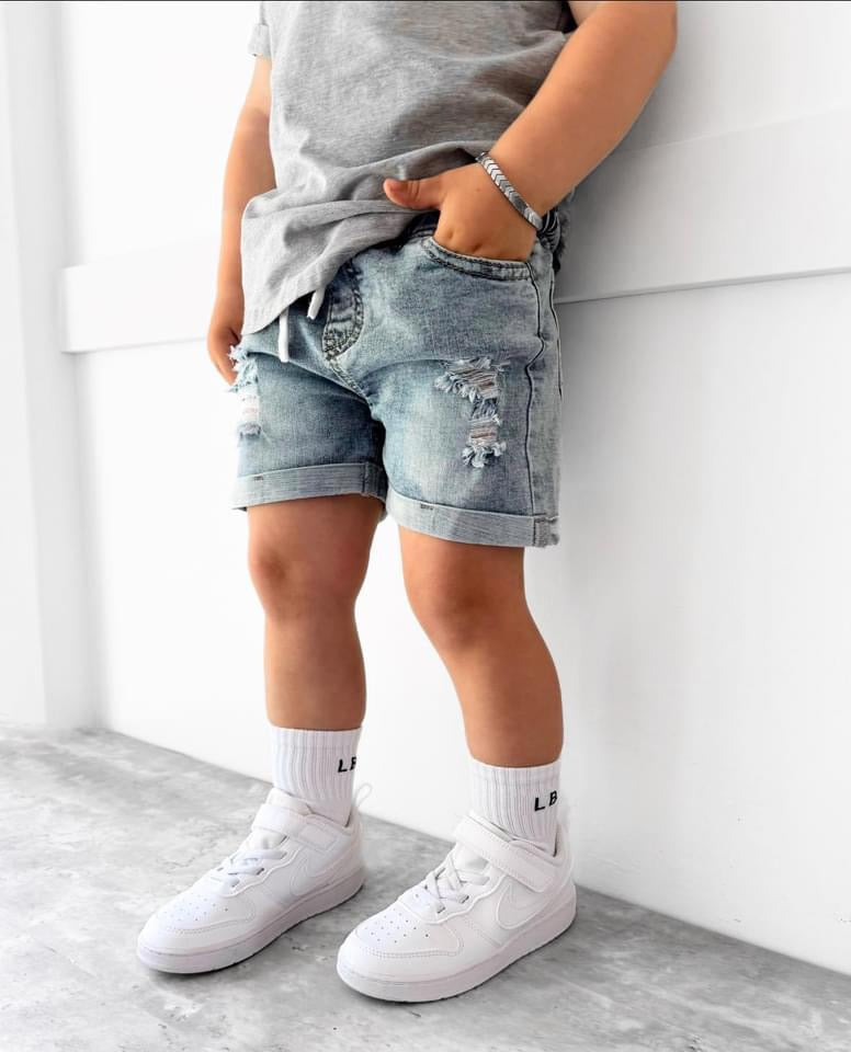 Little Bipsy Distressed Denim Short