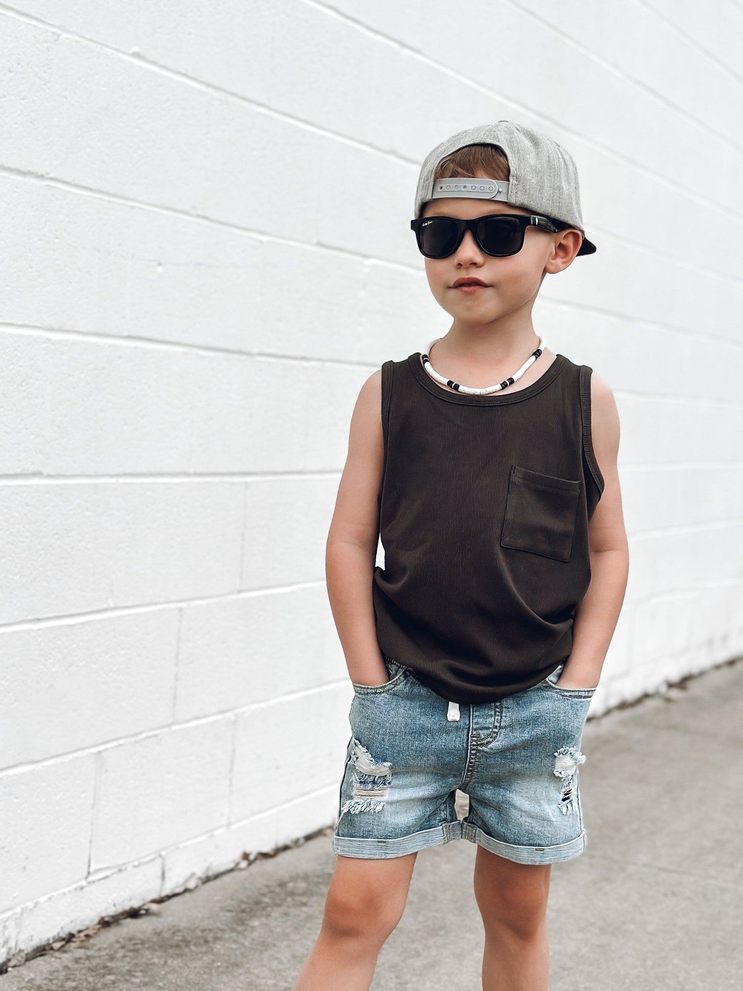 Little Bipsy Distressed Denim Short