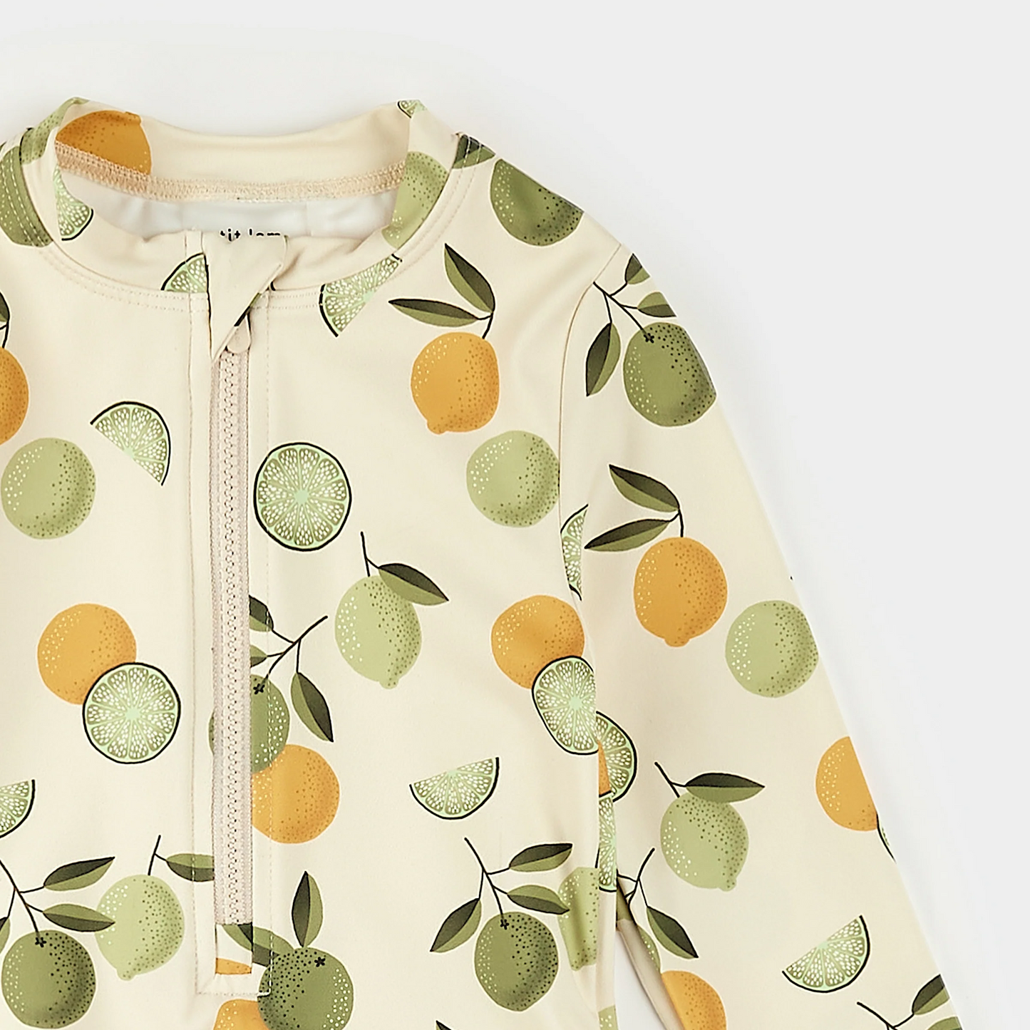 Petit Lem Long Sleeve Onepiece Swimsuit in Citrus