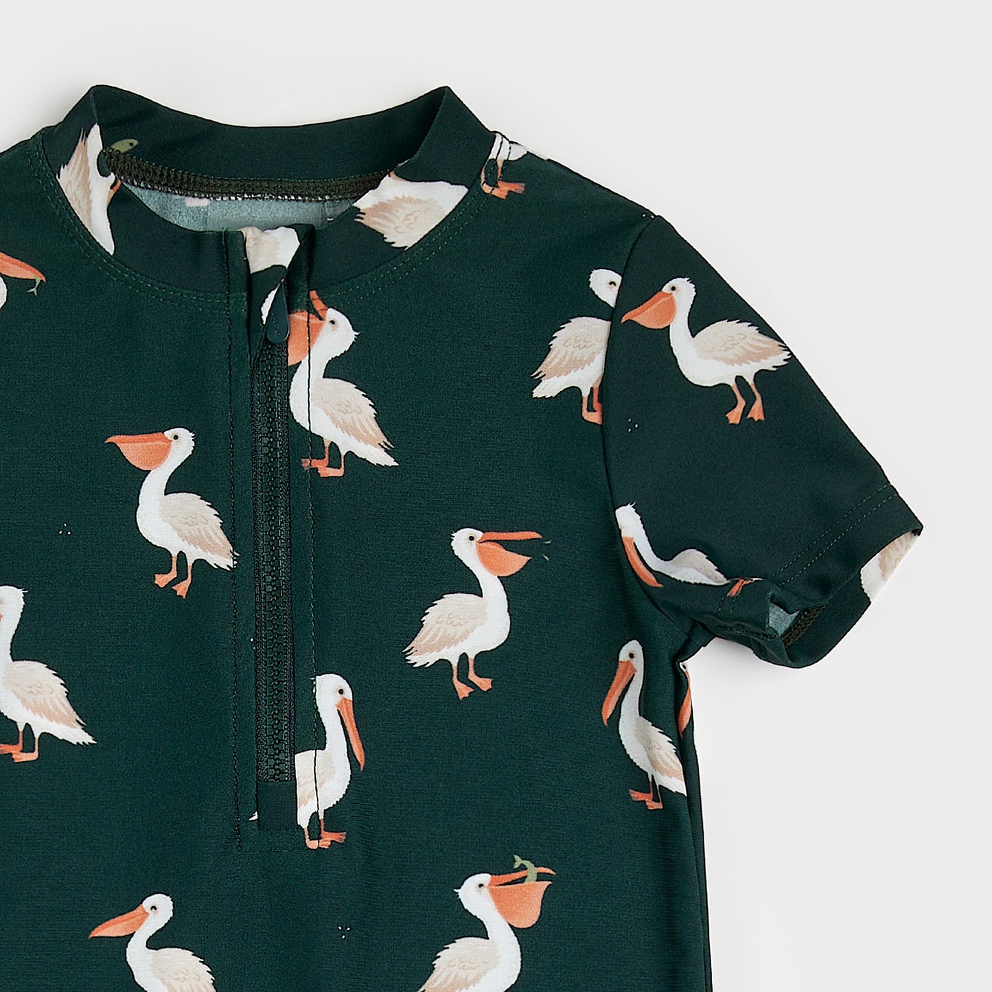 Petit Lem Swim Romper in Pelicans