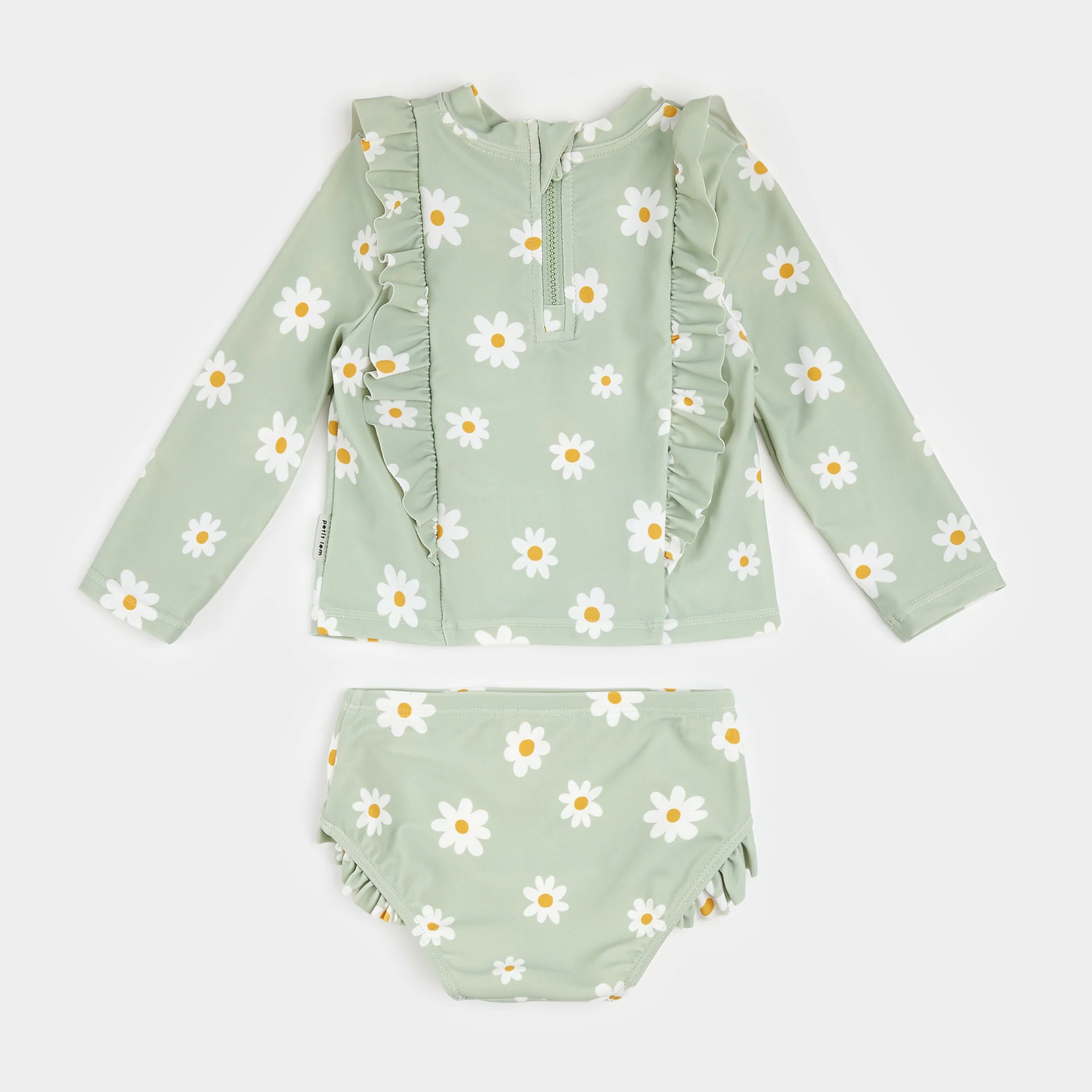 Petit Lem 2 Piece Rashguard Swimsuit Set in Daisy