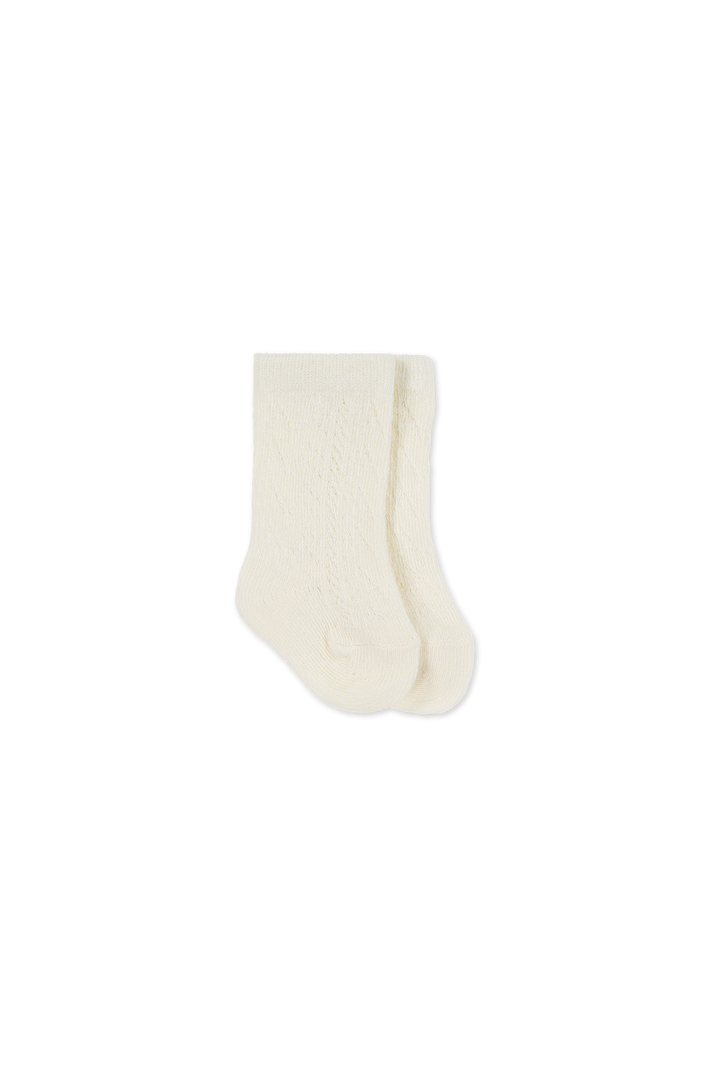 Jamie Kay Cable Weave Knee High Sock in Plaster