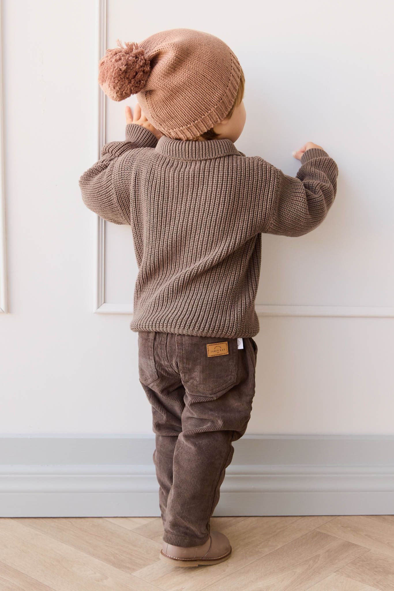 Jamie Kay Nicholas Half Zip Jumper in Tiger Fleck