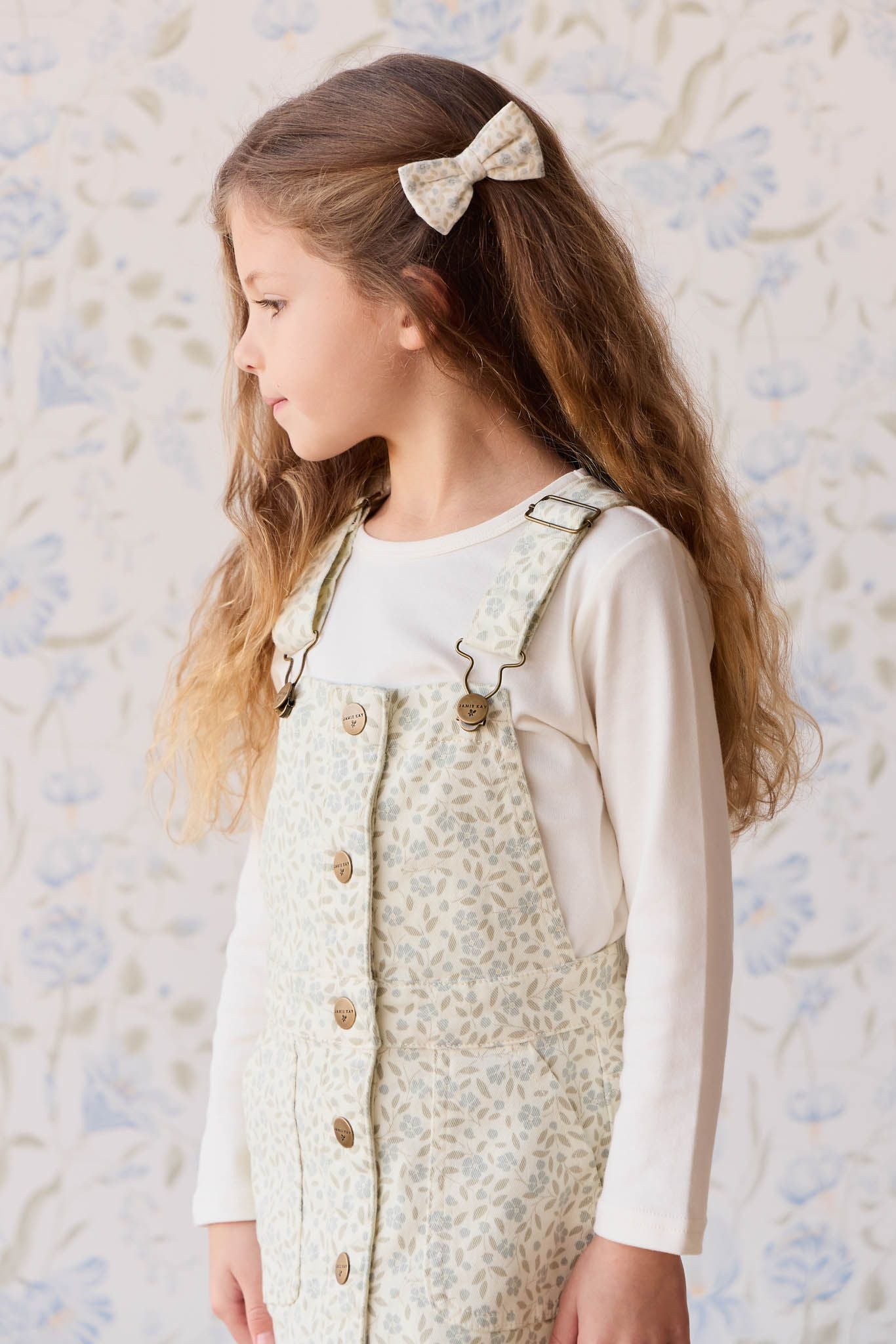 Jamie Kay Vintage Overall Dress in Eloise Whisper White