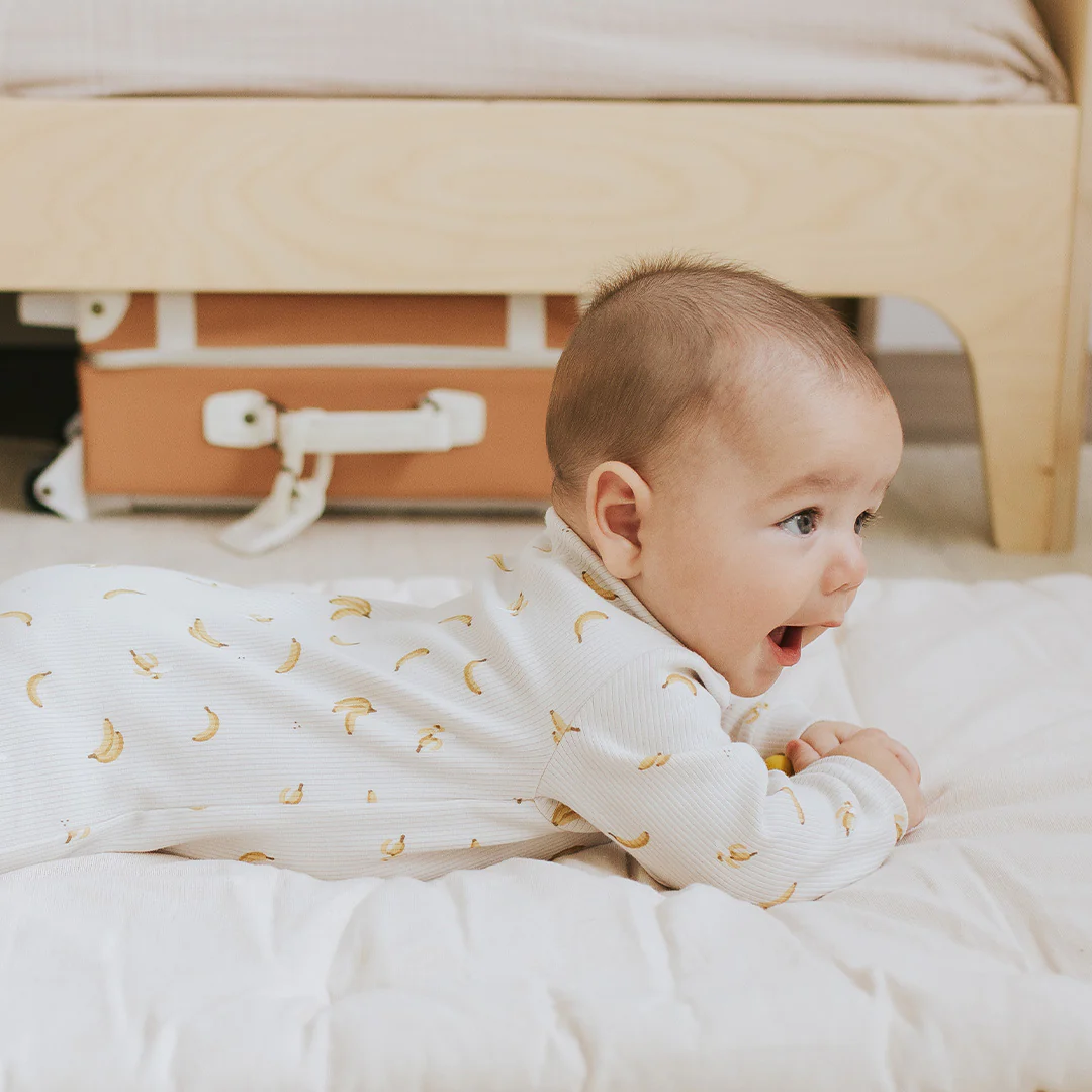Petit Lem Ribbed Sleeper in Bananas