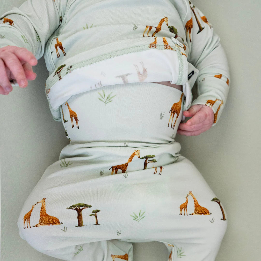 Belan J Take me Home Kimono Set in Giraffes