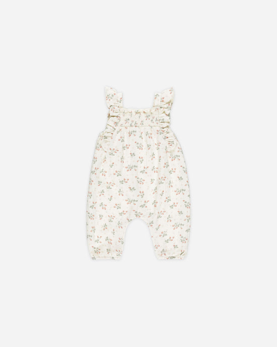 Quincy Mae Nova Romper in Strawberries