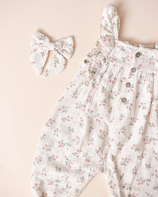 Quincy Mae Nova Romper in Strawberries