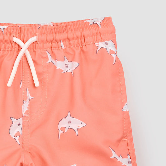 Miles the Label Swim Trunks in Coral Sharks