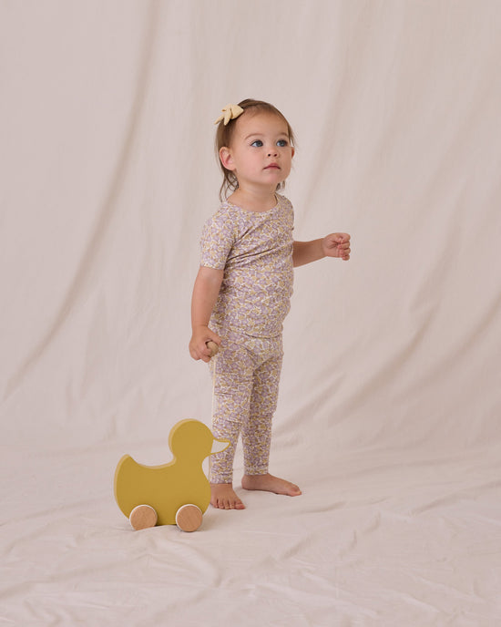 Quincy Mae Bow with Clip Set in Sage/Yellow/Melon