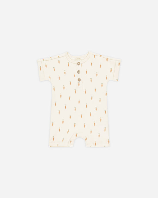 Quincy Mae Short Sleeve One-Piece in Carrots