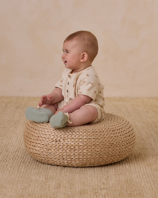 Quincy Mae Short Sleeve One-Piece in Carrots