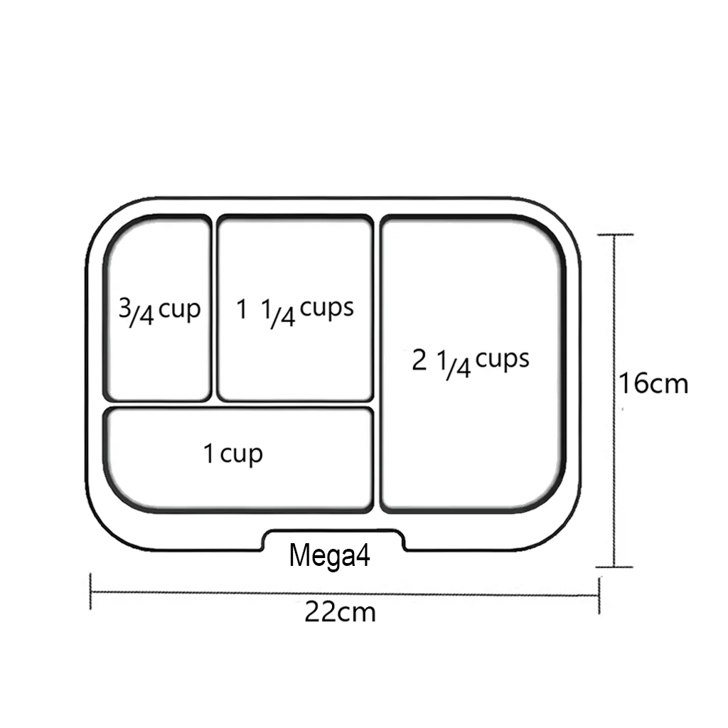 Munch Box Mega 4 Bento Lunchbox
