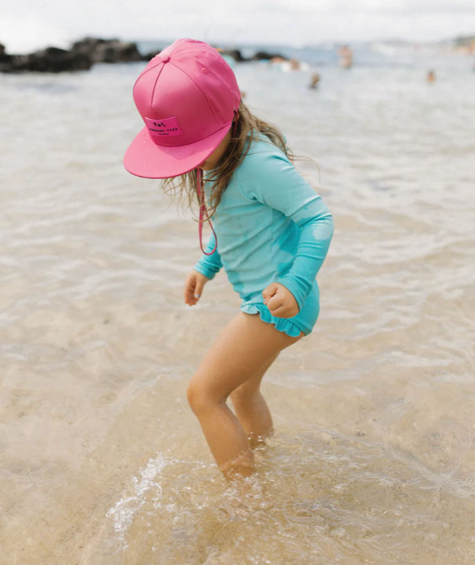 Current Tyed Classic Waterproof Snapback Hat in Hot Pink