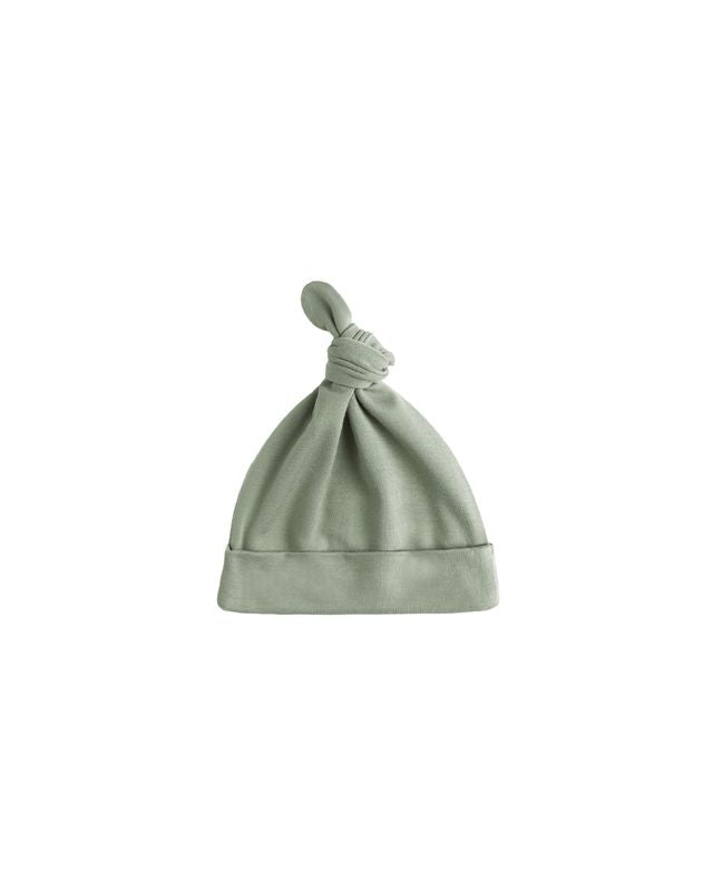 Quincy Mae Bamboo Knotted Baby Hat in Fern