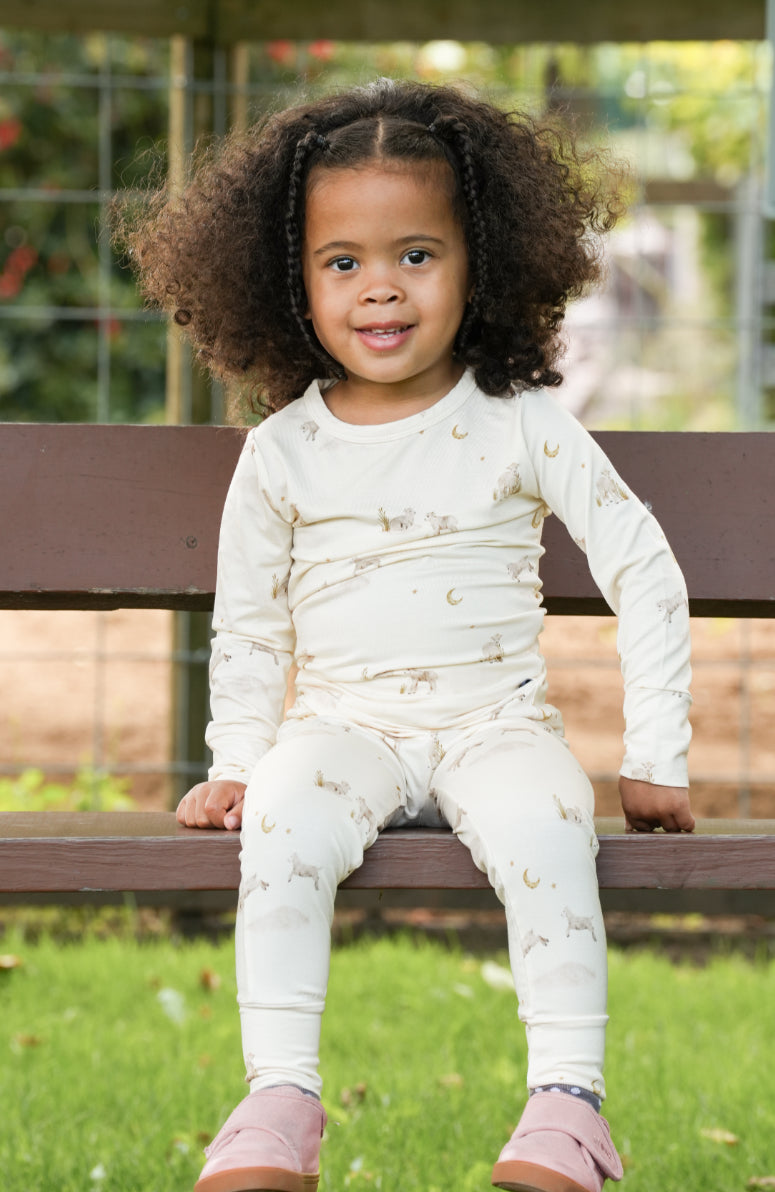 Belan J 2 Piece PJ Set in Little Lambs