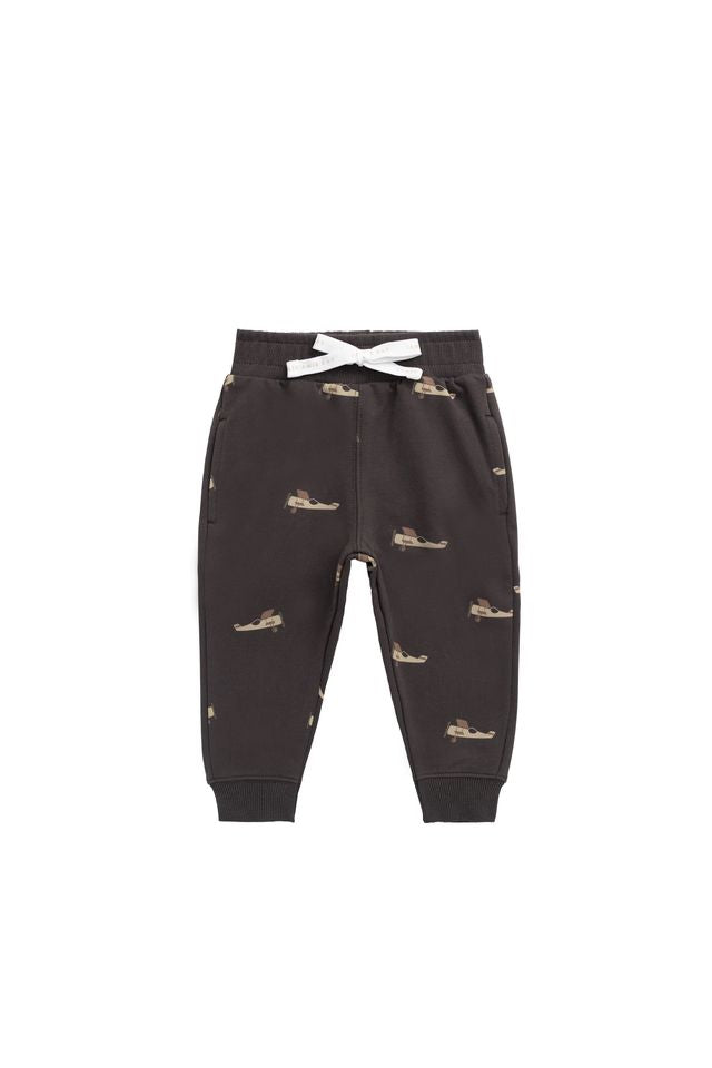 Jamie Kay Organic Cotton Dominic Trackpant in Pilot Planes Bistre