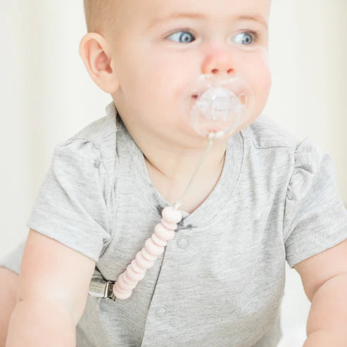Bella Tunno Pacifier Clip in Ballet