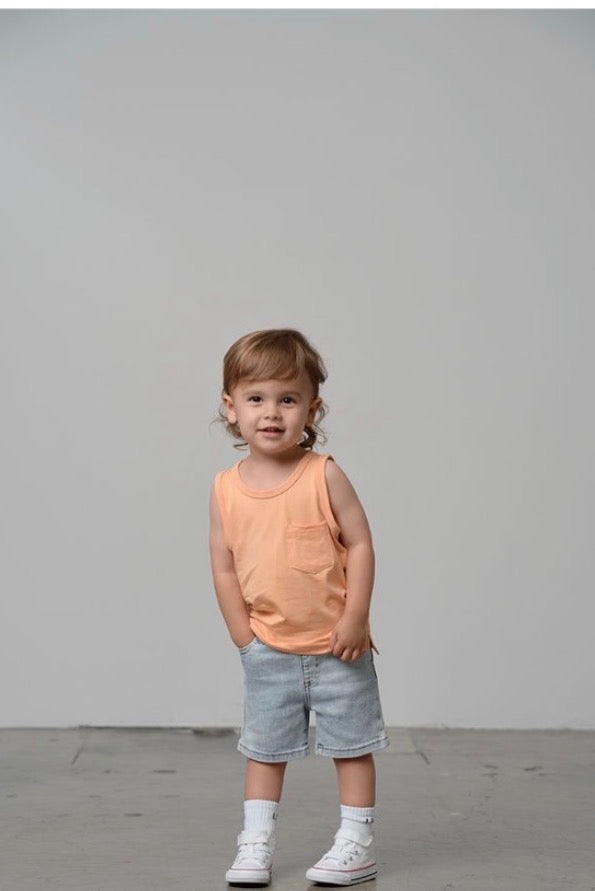 Little Bipsy Bamboo Pocket Tank in Melon