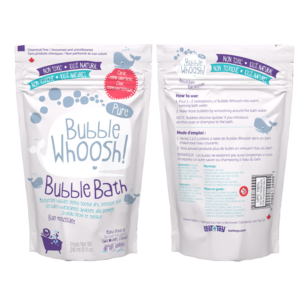 Bubble Woosh PURE Bubble Bath in Clear (Hypo-Allergenic)