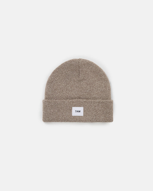 7AM Enfant Heather Beanie in Ash Oak