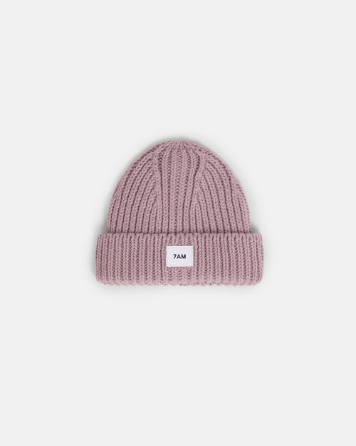 7AM Enfant Chunky Beanie in Ash Rose