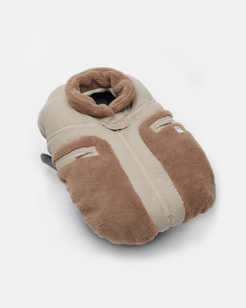 7AM Enfant Car Seat Cocoon in Cappucino Appliqué