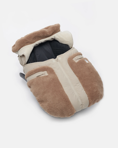 7AM Enfant Car Seat Cocoon in Cappucino Appliqué