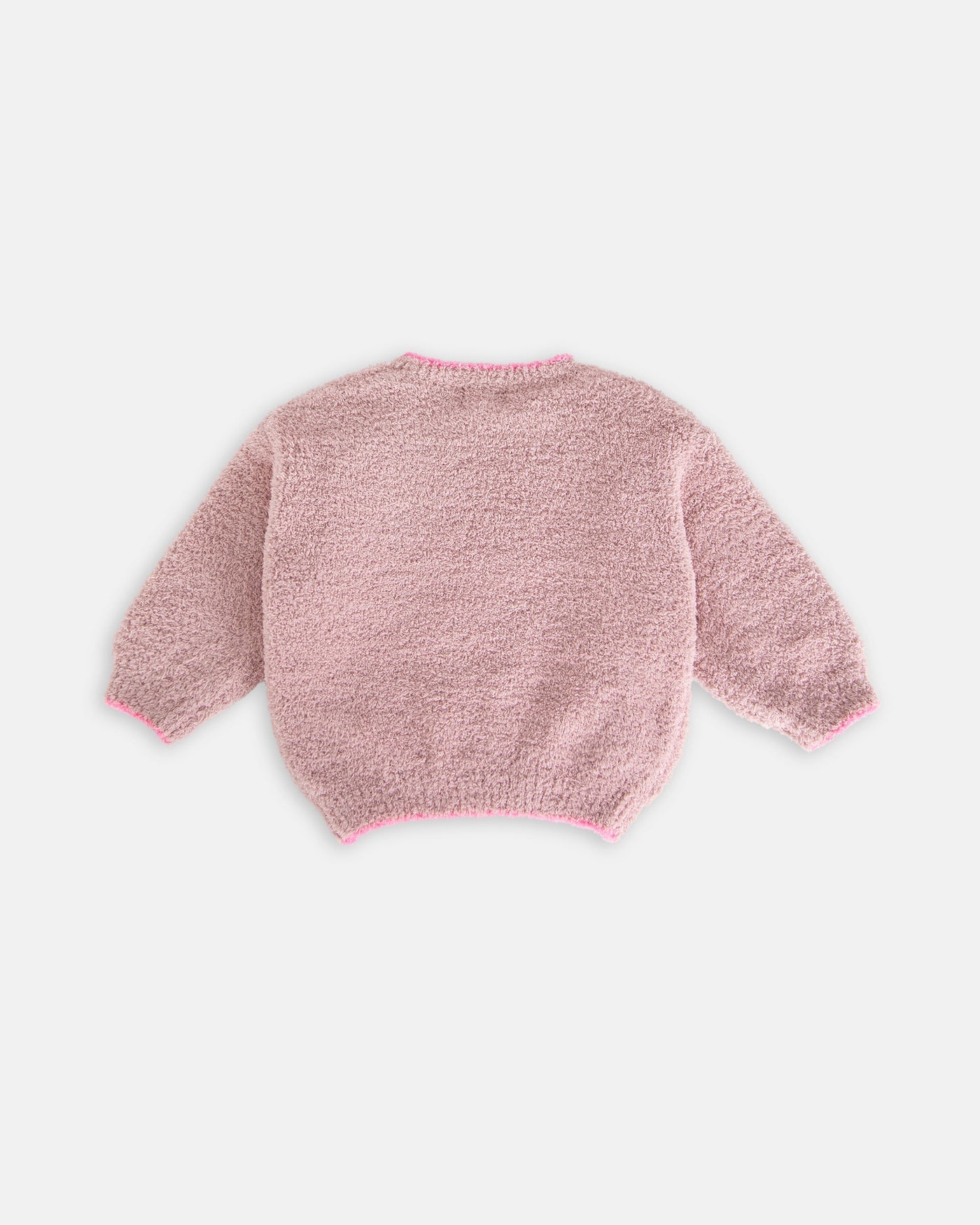 7AM Enfant Fuzzy Boxy Sweater in Ash Rose