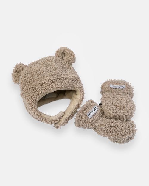 7AM Enfant Cub Gift Set - Teddy Hat and Mittens