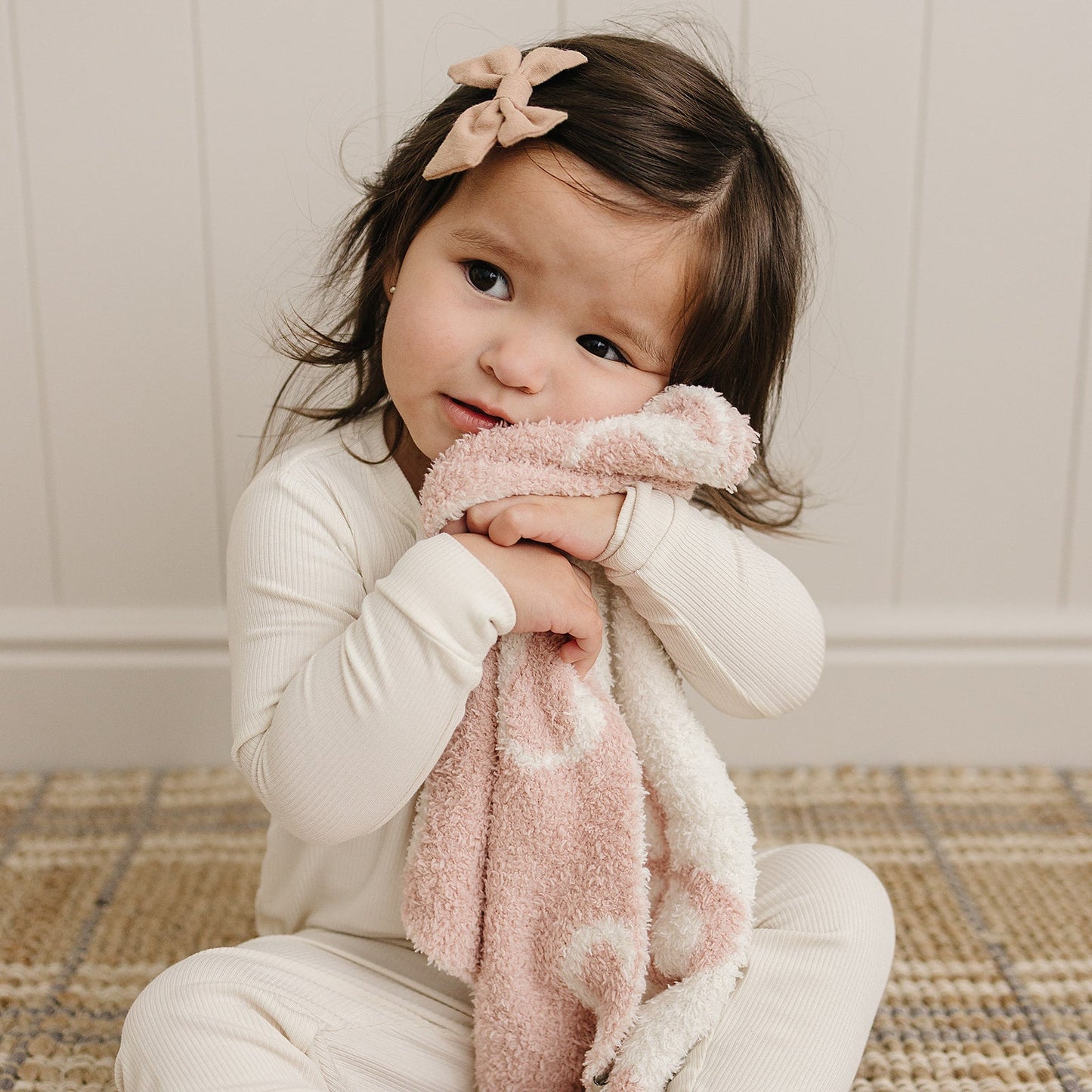 Mebie Baby Pink Bow Plush Blankets