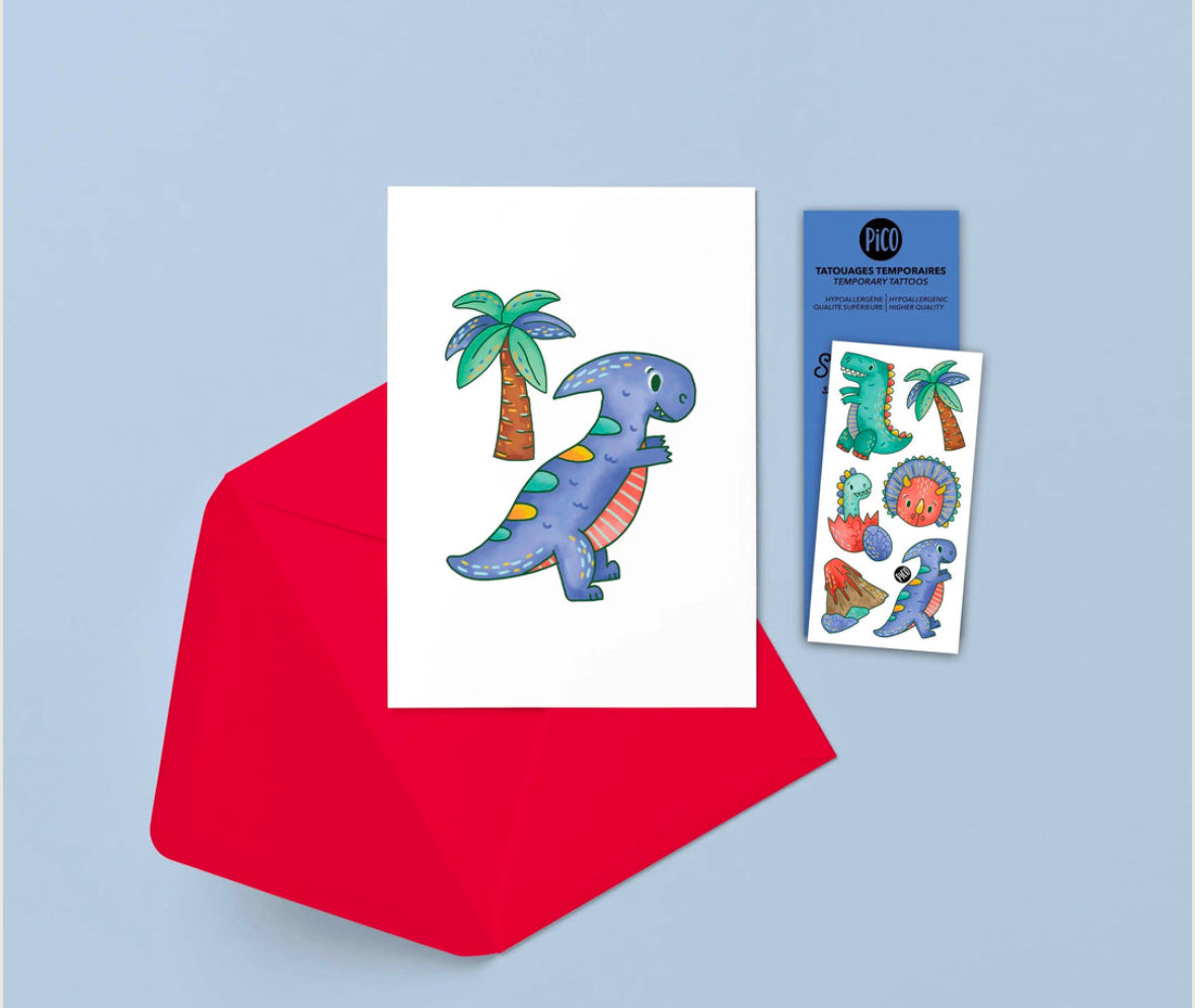 Pico Gretting Card and Temporary Tattoo Sets