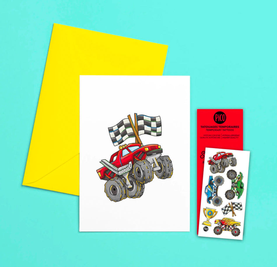 Pico Gretting Card and Temporary Tattoo Sets