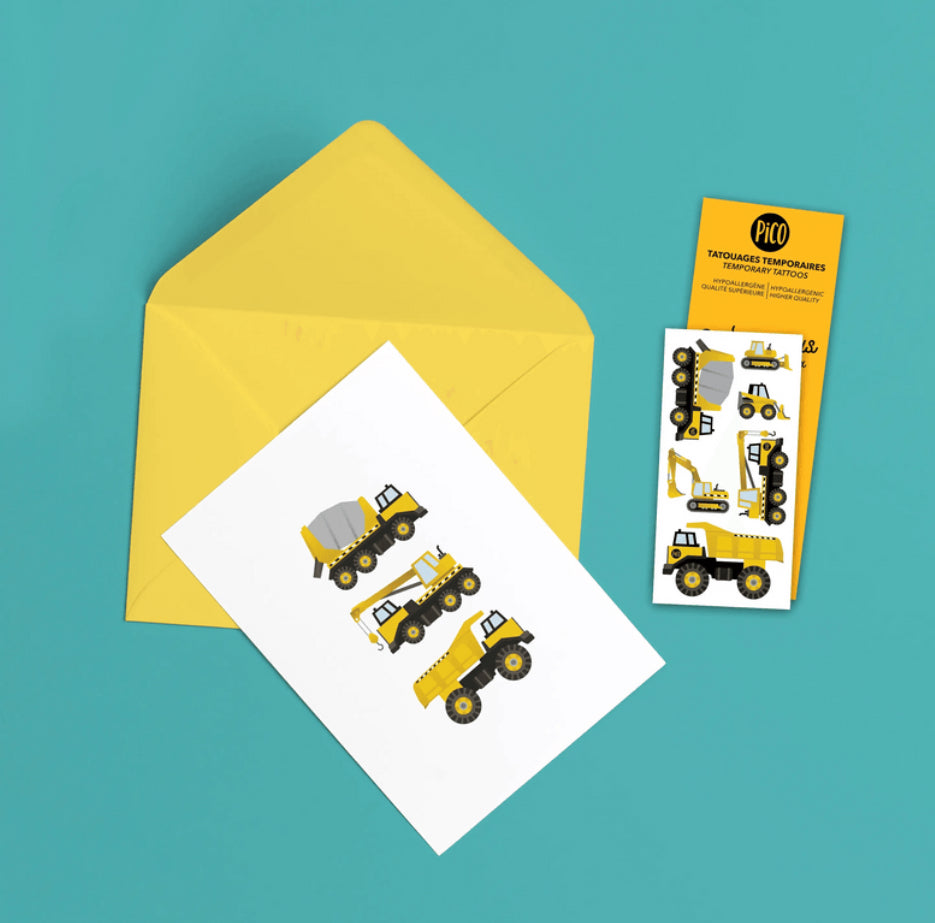 Pico Gretting Card and Temporary Tattoo Sets