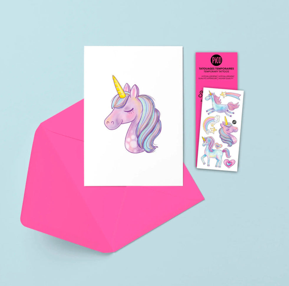 Pico Gretting Card and Temporary Tattoo Sets