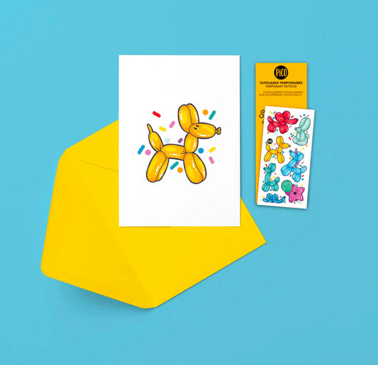 Pico Gretting Card and Temporary Tattoo Sets